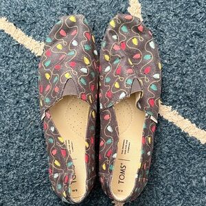 TOMS Colorful Leaf Pattern Slip-Ons